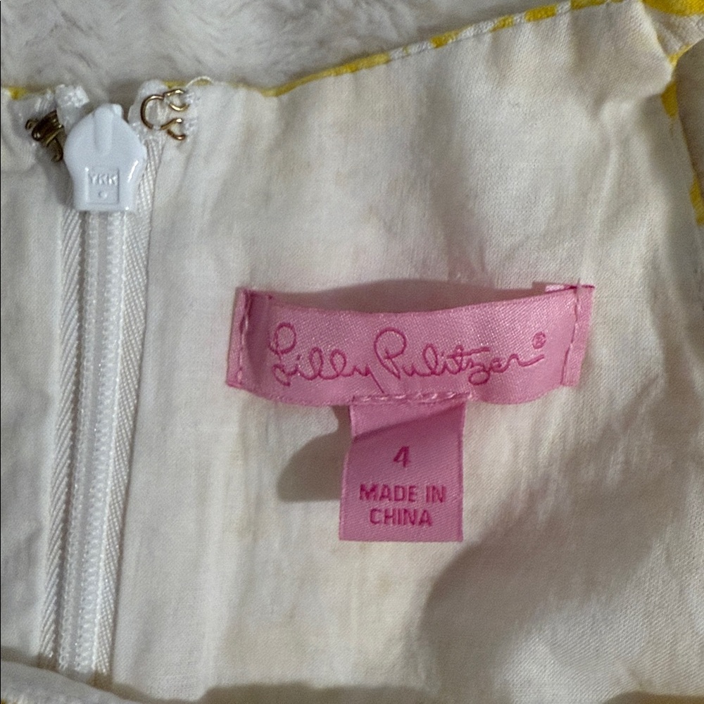 Lilly Pulitzer Cream and Yellow Top - Picture 5 of 6